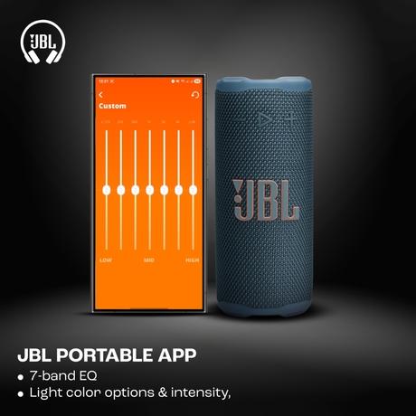 JBL Grip - Compact Bluetooth Speaker with Bold JBL Pro Sound and Ambient Light, up to 14 Hours of Playtime, Water, Dust and Drop-Proof (IP68), & Multi-Speaker Connection with Auracast (Blue)-5