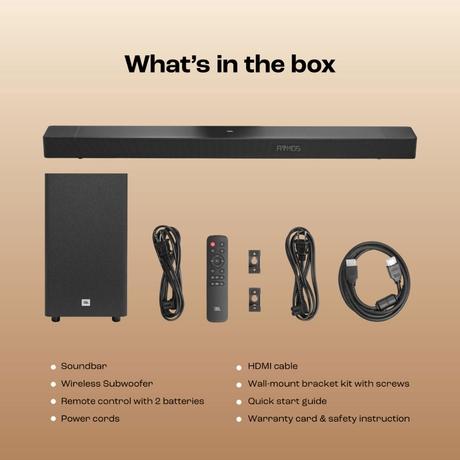 JBL 3.1 CH 440 W Soundbar, SB595-15