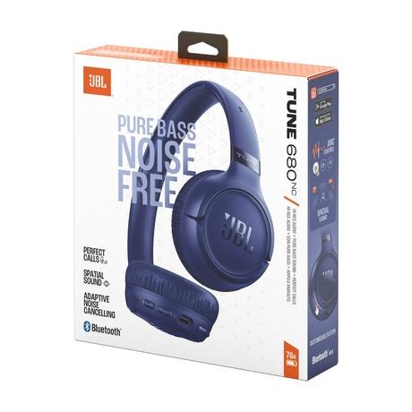 JBL Tune 680 NC Wireless On-Ear Headphones, Blue-5