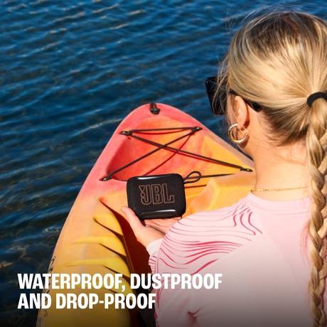 JBL Go 5 - Ultra-Portable Waterproof & Drop-Proof Bluetooth Speaker with JBL Legendary Sound & Ambient Edge Lighting, AirTouch Instant Stereo Pairing or Link Multiple Compatible Speakers via Auracast (Red)-5