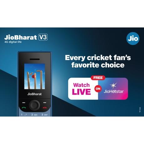 JioBharat V3 4G Keypad Phone with Safety Shield Feature, JioTV, JioHotstar, JioSaavn, JioPay (UPI & SoundPay), LED Torch, Digital Camera, 1000 mAh Battery, Blue, Locked for Jio Network-2