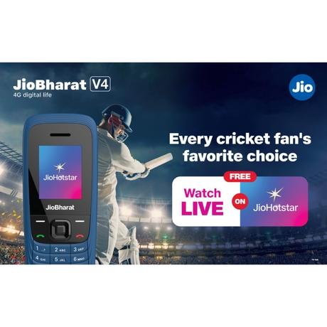 JioBharat V4 4G Keypad Phone with Safety Shield Feature, JioTV, JioHotstar, JioSaavn, JioPay (UPI & SoundPay), LED Torch, Digital Camera, 1000 mAh Battery, Blue, Locked for Jio Network-2