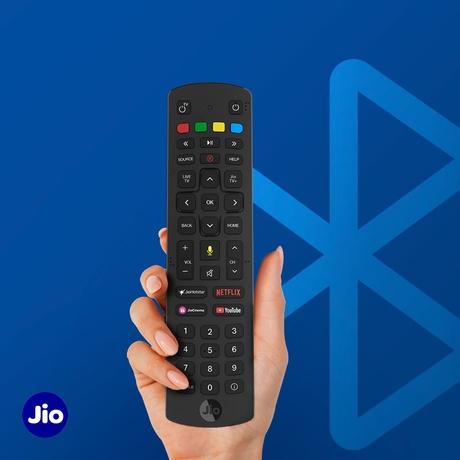 Jio 43-Key Set-Top Box Remote, Bluetooth, Voice Control, Jio Original Accessory, 6 Month Warranty, Universal Remote, Easy Pairing, Hot Keys, Dedicated Buttons, Genuine Accessory-2