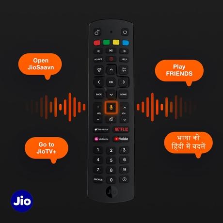 Jio 43-Key Set-Top Box Remote, Bluetooth, Voice Control, Jio Original Accessory, 6 Month Warranty, Universal Remote, Easy Pairing, Hot Keys, Dedicated Buttons, Genuine Accessory-4