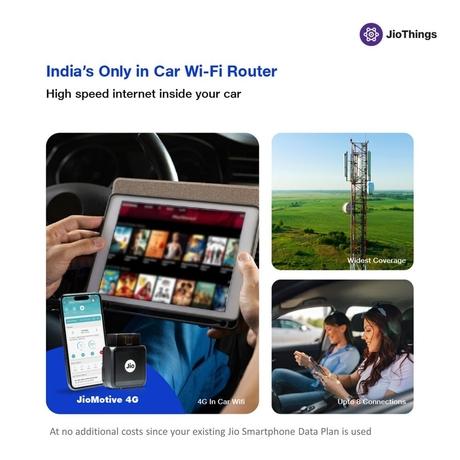 JioMotive (JCR 1440) - OBD DIY Plug and Play 4G GPS Tracker with High Speed Wifi Hotspot, Real-Time Location, Vehicle Health, Driving Behaviour Analysis, Anti-Tow Alert, Geofencing, Time fencing, Anti-theft Alert Accident Detection & SOS Feature-3