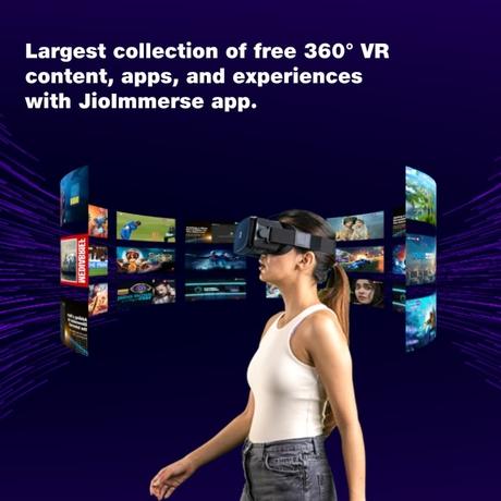 JioDive VR Headset Immersive 360 Degree Viewing Experience Live Sports, Movies, TV Shows & Live TV Channels VR Games & YouTube 360 Supports 4.7-6.7 inch Android & iOS Phones Black-4