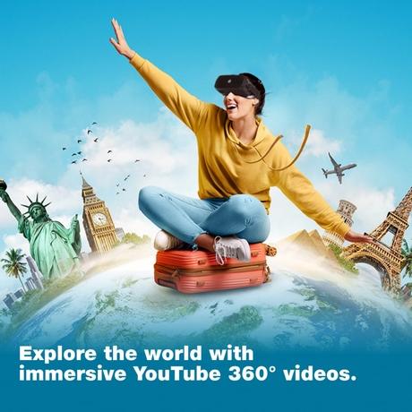 JioDive VR Headset Immersive 360 Degree Viewing Experience Live Sports, Movies, TV Shows & Live TV Channels VR Games & YouTube 360 Supports 4.7-6.7 inch Android & iOS Phones Black-5
