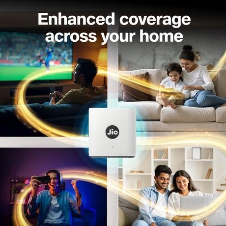 Jio AX6000 Universal Wi-Fi 6 Router, Dual Band, Mesh Ready, Gaming Router, Upto 6 Gbps Speed, 8K Streaming, WPA3 Advanced Security, MU-MIMO, OFDMA, Wide Coverage, Easy Setup, JioHome App, (JIDU6801 IN)-3