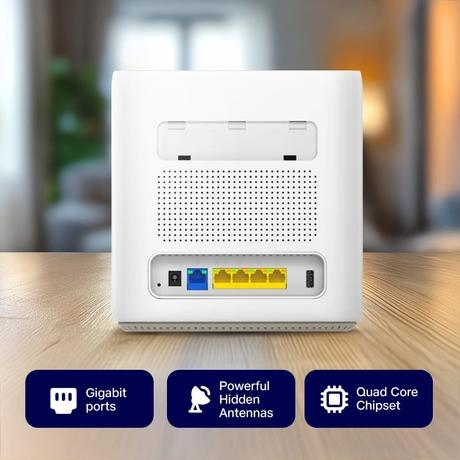 Jio AX6000 Universal Wi-Fi 6 Router, Dual Band, Mesh Ready, Gaming Router, Upto 6 Gbps Speed, 8K Streaming, WPA3 Advanced Security, MU-MIMO, OFDMA, Wide Coverage, Easy Setup, JioHome App, (JIDU6801 IN)-5