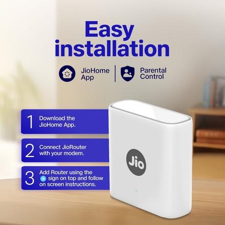 Jio AX6000 Universal Wi-Fi 6 Router, Dual Band, Mesh Ready, Gaming Router, Upto 6 Gbps Speed, 8K Streaming, WPA3 Advanced Security, MU-MIMO, OFDMA, Wide Coverage, Easy Setup, JioHome App, (JIDU6801 IN)-6