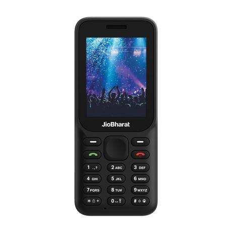 JioBharat B1 4G Keypad Phone with JioCinema, JioSaavn, JioPay (UPI), 6.1 cm (2.4 Inch) Big Display, Powerful Battery (2000mAh), Digital Camera, Black, Locked for JioNetwork-0