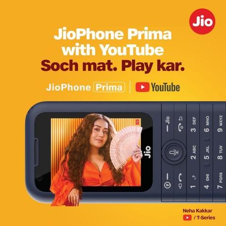 JioPhone Prima 4G Premium Design Phone with Youtube JioChat, Jio TV, JioCinema, JioSaavn, Jio Pay (UPI), Powerful 1800 mAh Battery, LED Torch, Digital Camera, Blue, Locked for JioNetwork-1