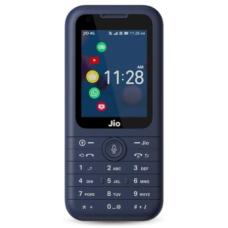 JioPhone Prima 4G Premium Design Phone with Youtube JioChat, Jio TV, JioCinema, JioSaavn, Jio Pay (UPI), Powerful 1800 mAh Battery, LED Torch, Digital Camera, Blue, Locked for JioNetwork-3