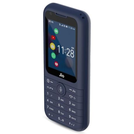 JioPhone Prima 4G Premium Design Phone with Youtube JioChat, Jio TV, JioCinema, JioSaavn, Jio Pay (UPI), Powerful 1800 mAh Battery, LED Torch, Digital Camera, Blue, Locked for JioNetwork-4