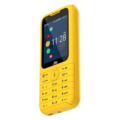 JioPhone Prima 4G Premium Design Phone with Youtube JioChat, Jio TV, JioCinema, JioSaavn, Jio Pay (UPI), Powerful 1800 mAh Battery, LED Torch, Digital Camera, Yellow, Locked for JioNetwork-2