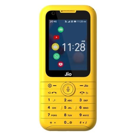 JioPhone Prima 4G Premium Design Phone with Youtube JioChat, Jio TV, JioCinema, JioSaavn, Jio Pay (UPI), Powerful 1800 mAh Battery, LED Torch, Digital Camera, Yellow, Locked for JioNetwork-3