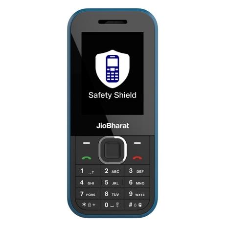 JioBharat B2 4G Keypad Phone with Safety Shield Feature, JioTV, JioHotstar, JioSaavn, JioPay (UPI & SoundPay), LED Torch, Digital Camera, 2000 mAh Battery, Teal, Locked for Jio Network-0
