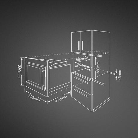 Kaff KMWHN6BLK Built In Microwave Overn 28 L Black-7