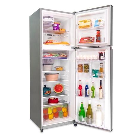 Kelvinator 270 litres 2 Star Double Door Refrigerator, Bright Silver KRF-A290BSV-4