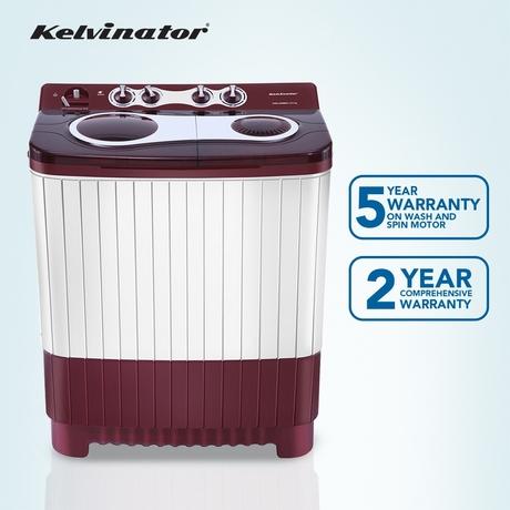 Kelvinator 8 kg Top Loading Semi-Automatic Washing Machine with 3D Aqua clean and Memory Backup, KWS-A800CR-5