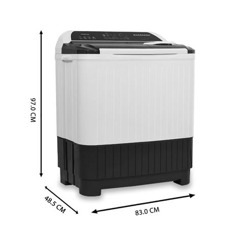 Kelvinator 7.5 Kg Top Loading Semi-Automatic Washing Machine with One Press Water filling & Draining, KWS-A750EP-4