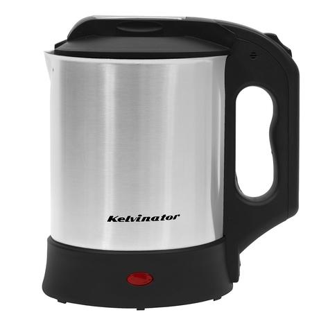 Kelvinator 1.5L 1000W Food Grade Electric Kettle with Wide Mouth, Seamless Bottom for easy cleaning, Dry Boil Protection, Auto Shut-off, 2 Years Warranty, Black and Stainless Steel-0
