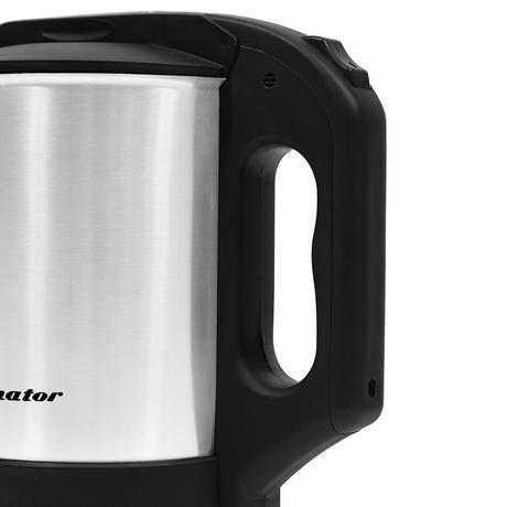 Kelvinator 1.5L 1000W Food Grade Electric Kettle with Wide Mouth, Seamless Bottom for easy cleaning, Dry Boil Protection, Auto Shut-off, 2 Years Warranty, Black and Stainless Steel-2