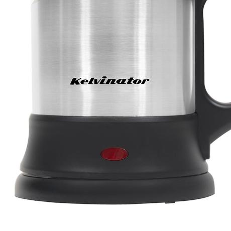 Kelvinator Superio KEKS00310, 1 Liters, 1000 Watts, Food Grade Electric Kettle with Wide Mouth, Seamless Bottom for easy cleaning, Dry Boil Protection, Auto Shut-off, 2 Years Warranty, Black and Stainless Steel-3