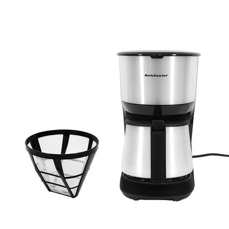 Kelvinator 1250ml 750W Coffee Maker, makes up to 12 cups, Anti-Drip Function, SS Carafe, Removable Nylon Filter, Dry Boil Protection, Auto Shut-off, 2 Years Warranty, Black-6