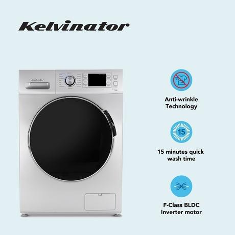 Kelvinator 7.0 Kg Front Load Fully-Automatic Washing Machine, KWF-C700SG, Silver and Grey-2