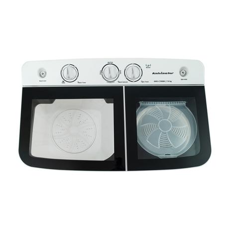 Kelvinator 7.0 Kg Top Load Semi-Automatic Washing Machine, KWS-C700BK, Black-11