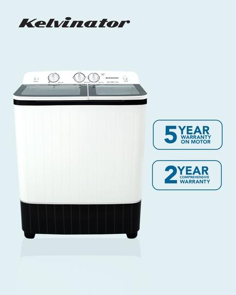 Kelvinator 7.0 Kg Top Load Semi-Automatic Washing Machine, KWS-C700BK, Black-17