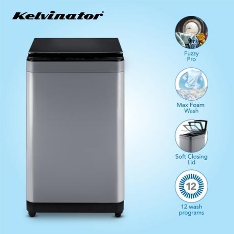 Kelvinator 7.0 Kg Top Loading Fully Automatic Washing Machine with Error Monitoring and Memory Backup KWT-N70ETSSN-19