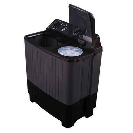 Kelvinator 7 kg Semi-Automatic Top Load Washing Machine, KWS-N70ERSKD, Dark Grey-5