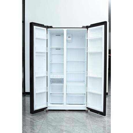 Kelvinator 562 L Side by Side Refrigerator, KRS-I590RNVHST, Hairline Silver-2