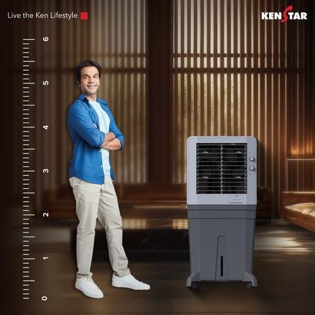 Kenstar Farrata 100L Desert Air Cooler, Light Grey & Dark Grey-6