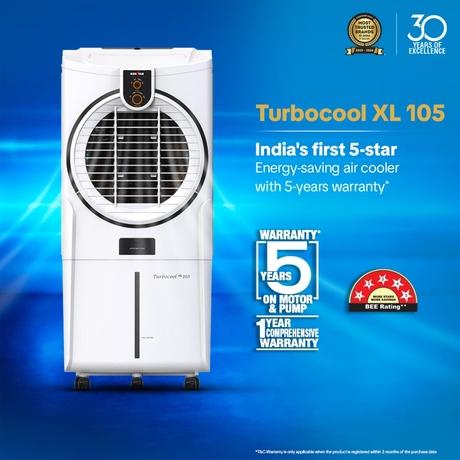 Kenstar Turbocool 105 L Desert Air Cooler, White-1