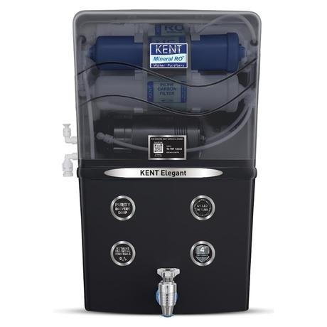Kent Elegant 8 L Compact RO + UF + TDS Water Purifier, Black-0