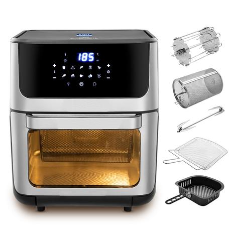 Kent Digital 12 L Air Fryer 1700 W, Black and Silver-0
