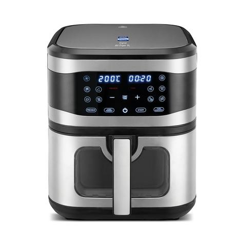 Kent Digital 8 L Air Fryer 1700 W, Black and Silver-0