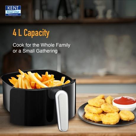 Kent 4 L Digi Plus Air Fryer 1300 W, Black-3