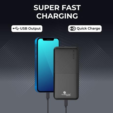 Kratos Legend Pro 10000 mAh Power Bank, Black-2