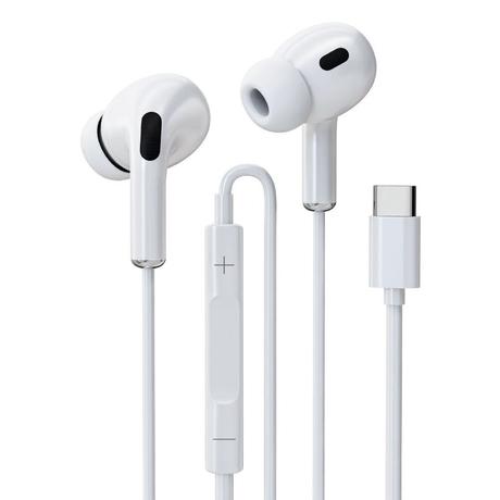 Kratos Tune Type-C Wired Earphones, White-0