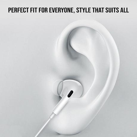 Kratos Tune Type-C Wired Earphones, White-6
