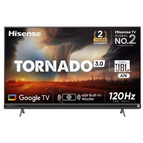 Hisense 139 cm (55 inches) 4K UHD Smart Google LED TV, 55A7K (2023 model)  with 60-Watt Powerful Subwoofer Front Firing JBL Speakers and Dolby Atmos