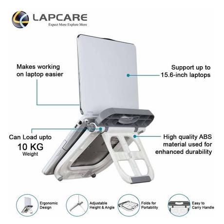 Lapcare LMS-7001 Lap Station Laptop Stand for 39.62 cm (15.6 inch) Laptop-1