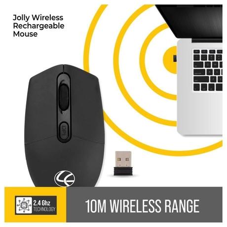 Lapcare Jolly LMW-111 Wireless Mouse,Black-3