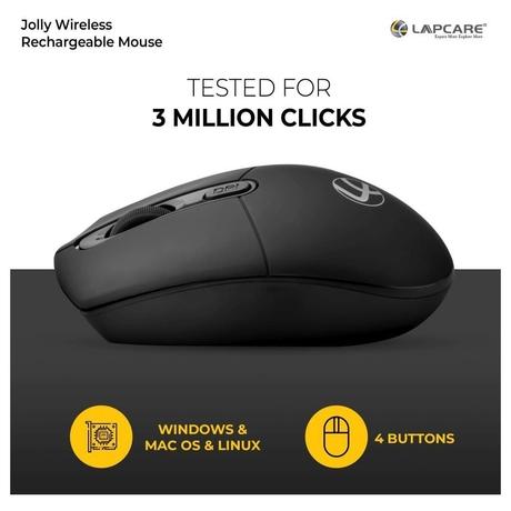 Lapcare Jolly LMW-111 Wireless Mouse,Black-4