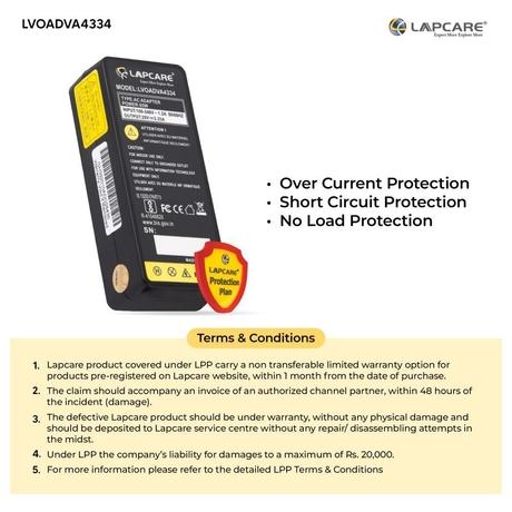 Lapcare LVOADVA4334 Laptop Adapter Designed for Lenovo 3.25A 65 Watt with USB Connector-5