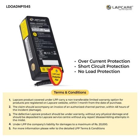Lapcare LDOADNP1545 Laptop Adapter Designed for Dell 19.5V 3.34A 65 Watt (YD637)-5
